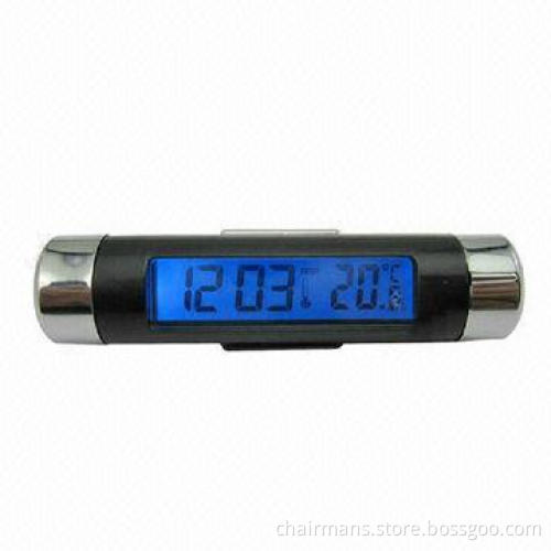 Car Noctilucent Thermometer with Digital Clock